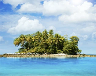 An Island and a Cloud.